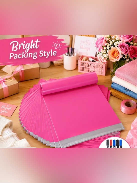 Siyi Shopp Other - Poly Mailers Lot of 10 XXL Pink 14.5" x 19" Shipping Bags